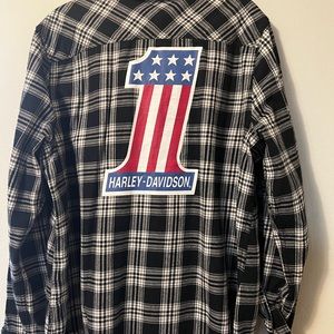 Hardly Davidson Ladies Flannel XL
